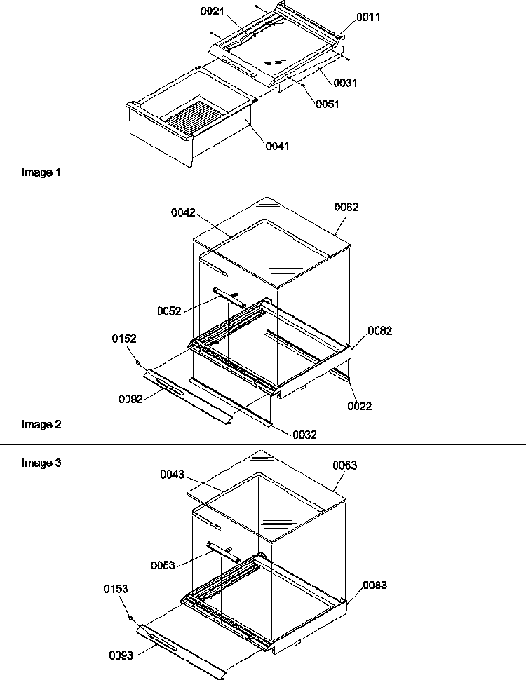 Deli And Crisper Assemblies Diagram and Parts List for SS21SL-P1193802WL  Amana Refrigerator
