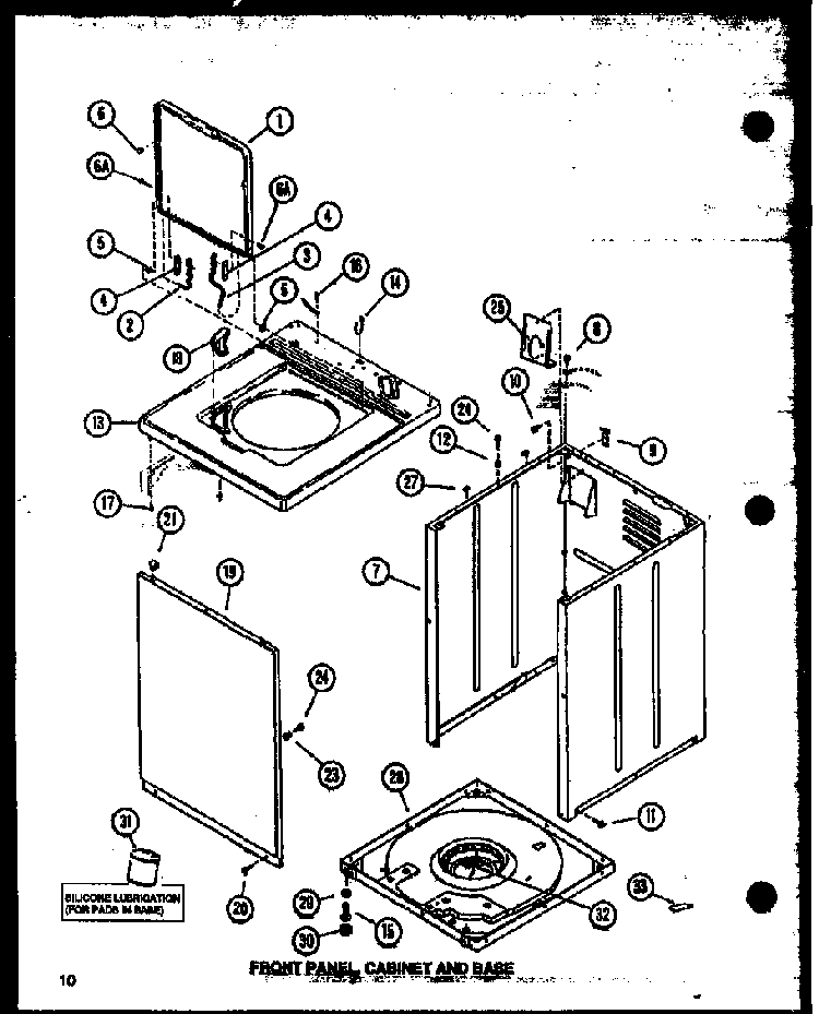 Section 13 Diagram and Parts List for LW3303W P1164316WW Amana Washer