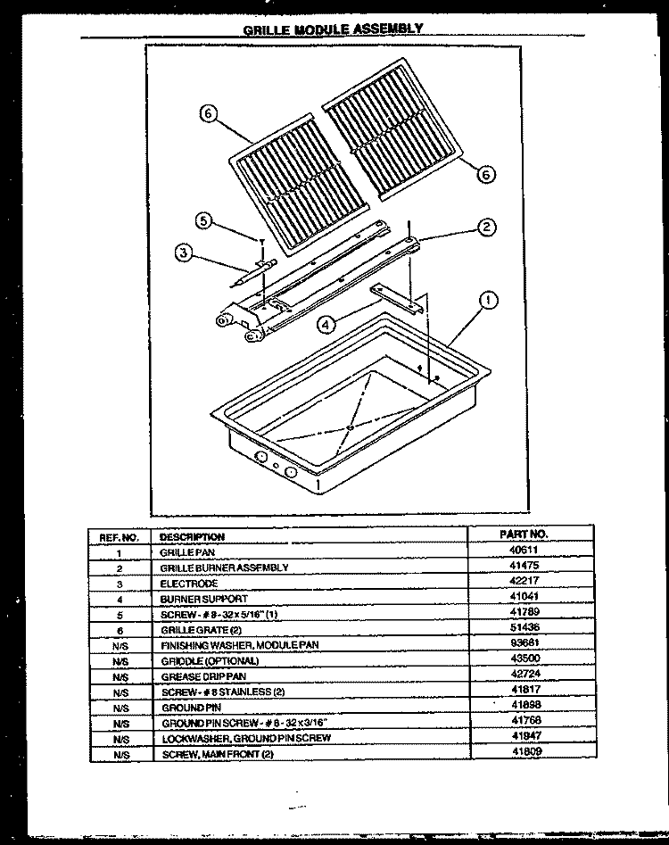 Page 1 Diagram and Parts List for RDS-648-UK RDS-648-U K Caloric Cooktop