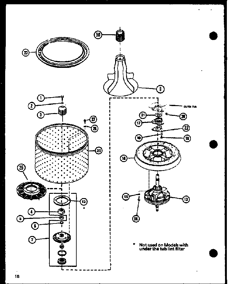 Section 4 Diagram and Parts List for LW3603L P1122406WL Amana Washer