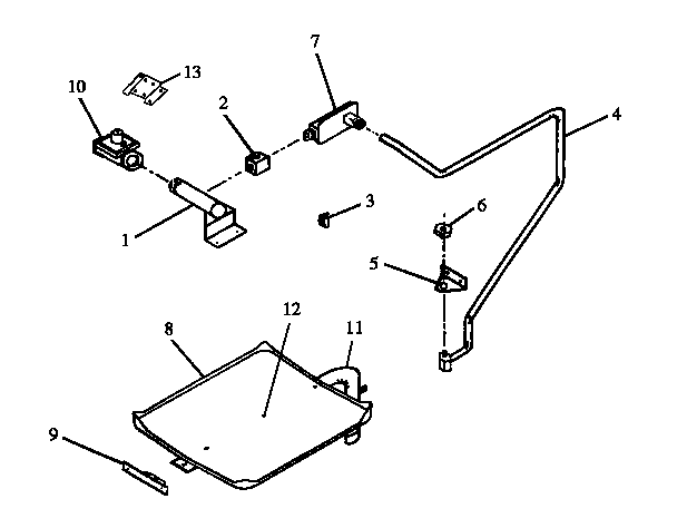 Gas Components Diagram and Parts List for RWS216UO P1132409N Caloric Wall Oven