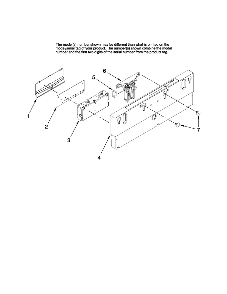 Control Panel Parts Diagram and Parts List for JDB1275AWF44  Jenn-Air Dishwasher
