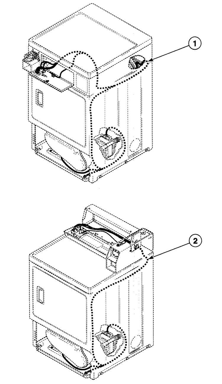 Harnesses Diagram and Parts List for SDE107WF99L6  Speed Queen Dryer