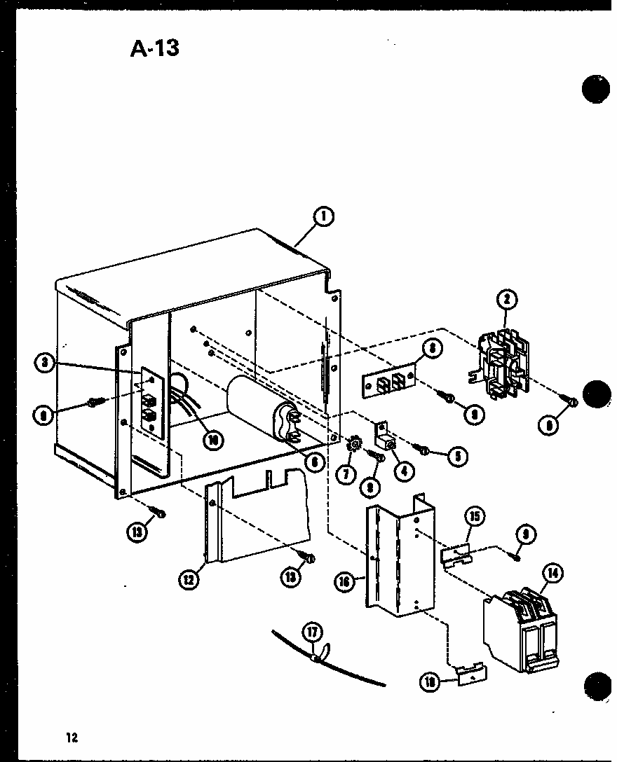 (ercf18-u01b/p67471-11c) (ercf24-u01b/p67471-12c) (ercf30-u01b/p67471-13c) (ercf36-u01b/p67471-14c) (ercf42-u01b/p67471-15c) Diagram and Parts List for ERCF48-U01B P67471-16C Amana Air Conditioner