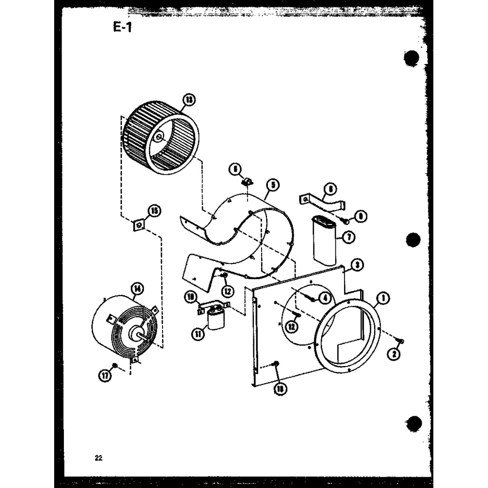 Diagram 13 Diagram and Parts List for 912-3E50A P68412-6R Amana Air Conditioner