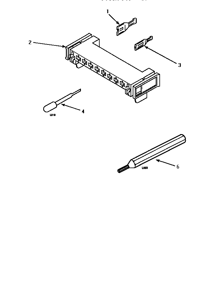Mtr Conn Block/term & Extractor Tool Diagram and Parts List for LGM549L-P1176708WL  Amana Dryer
