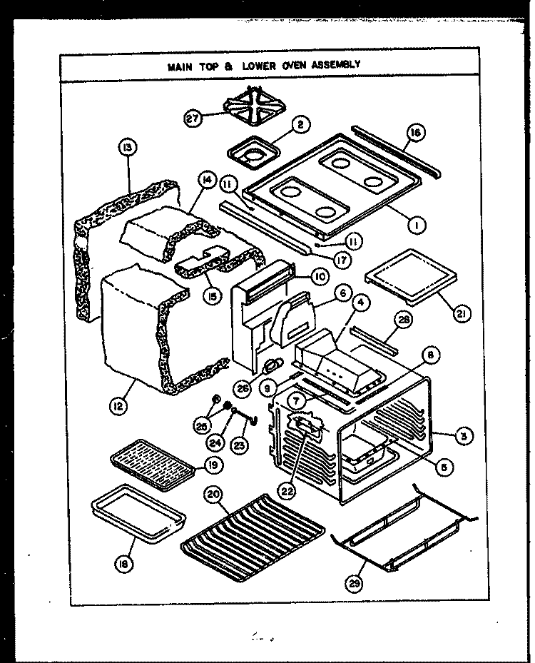 Page 1 Diagram and Parts List for RSD363  Caloric Range