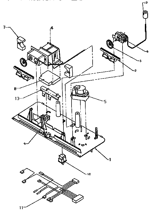 Control Assembly Diagram and Parts List for TG18S3L-P1194601W  Amana Refrigerator