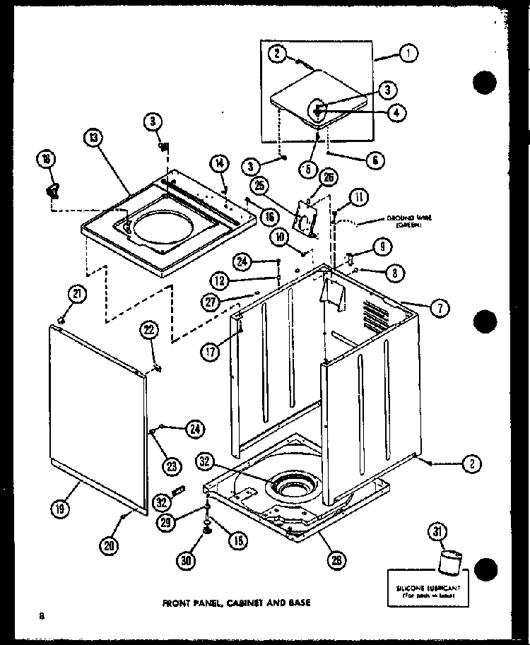 Section 9 Diagram and Parts List for LWD773 P1110501W Amana Washer