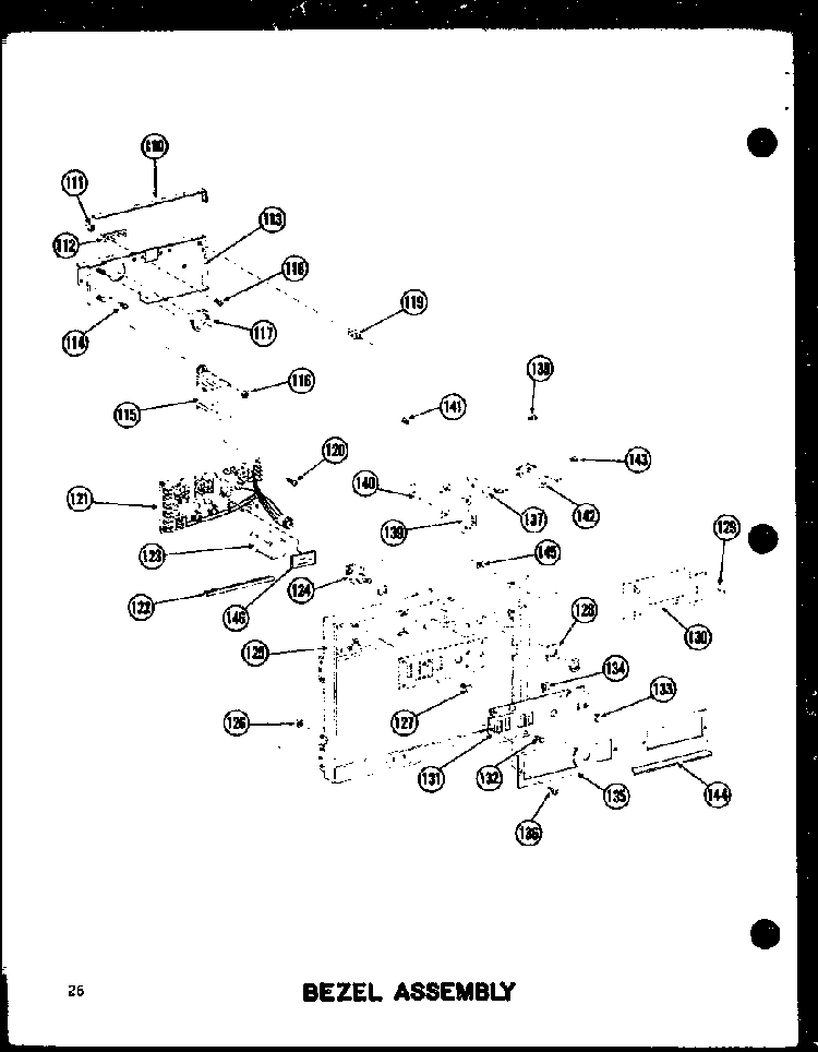 Section 11 Diagram and Parts List for RC-20 P72100-5M Amana Microwave