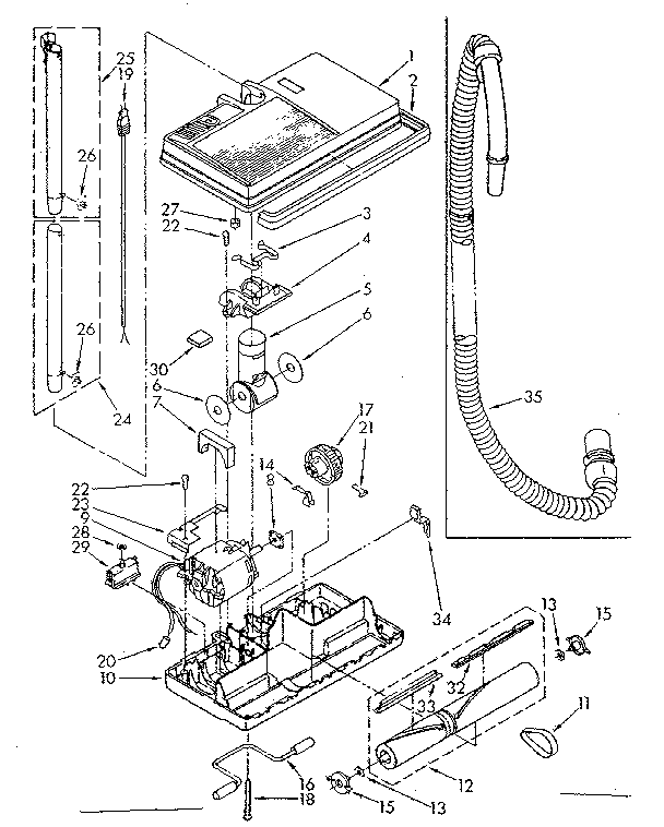 Powermate Parts Diagram and Parts List for 1162214184  Kenmore Filters & Accessories