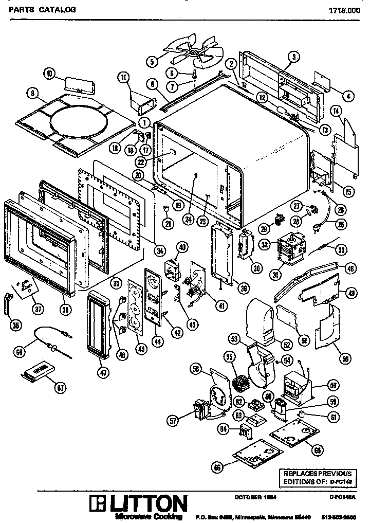 Mw Parts Diagram and Parts List for K-1560000  Amana Microwave