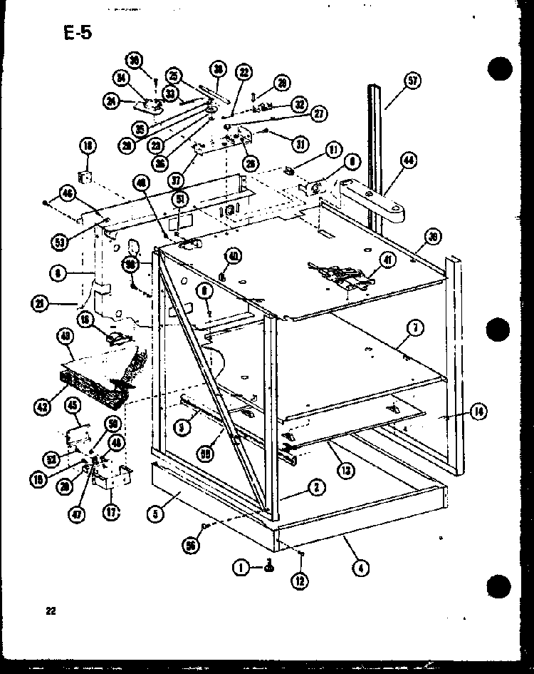 Section 1 Diagram and Parts List for RCC-6-P85318-2S  Amana Microwave