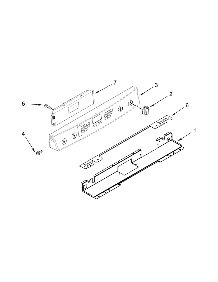 Control Panel Parts Diagram and Parts List for JGS9900CDF00  Jenn-Air Range