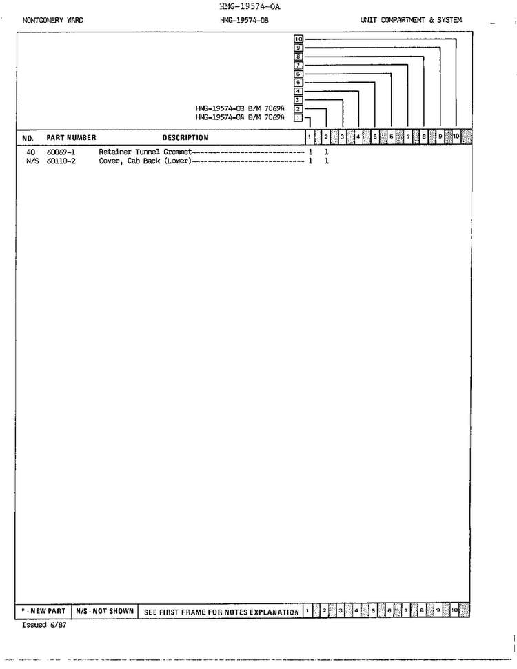Unit Compartment And System Page 3 Diagram and Parts List for 19574B  Admiral Refrigerator