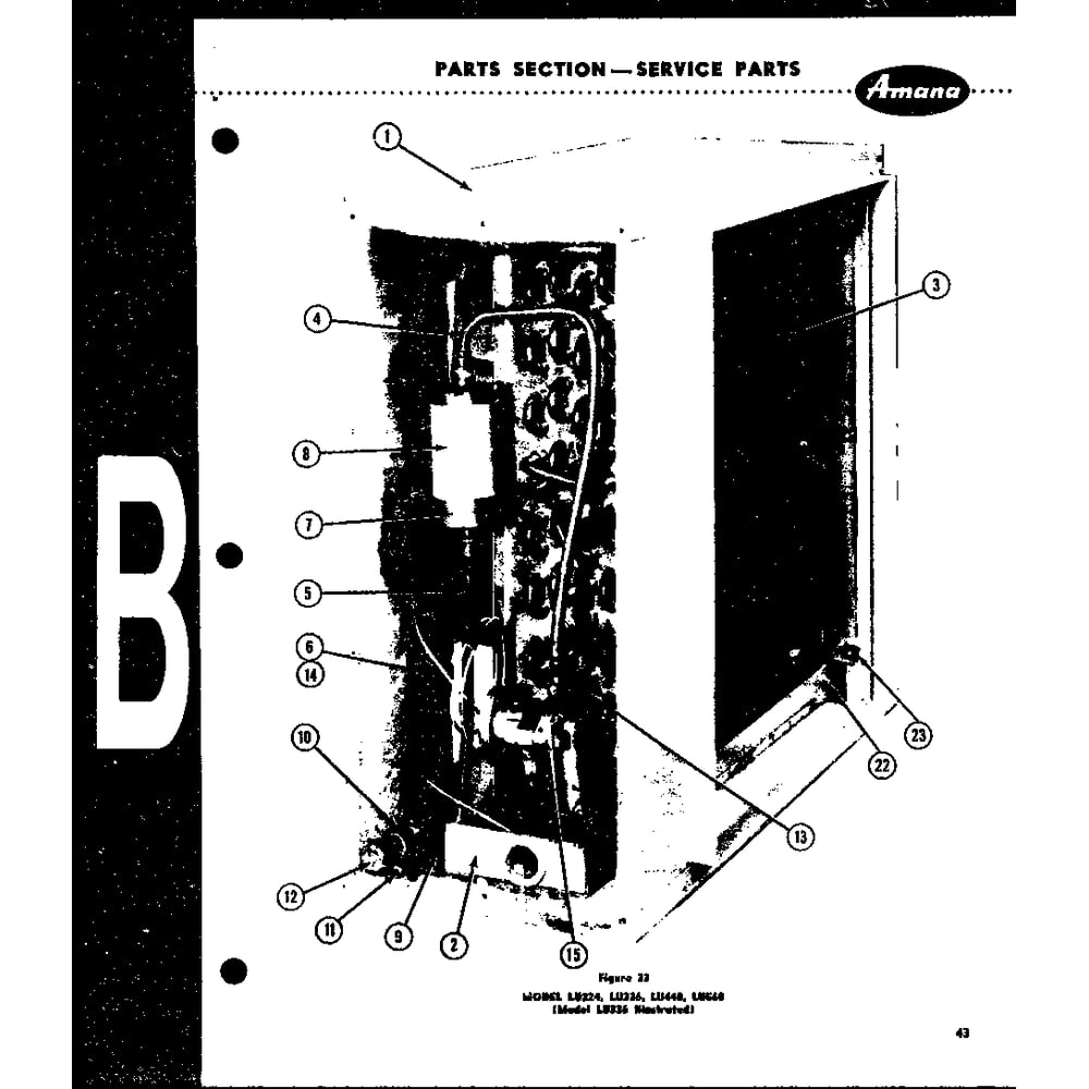 Diagram 2 Diagram and Parts List for LA560  Amana Air Conditioner