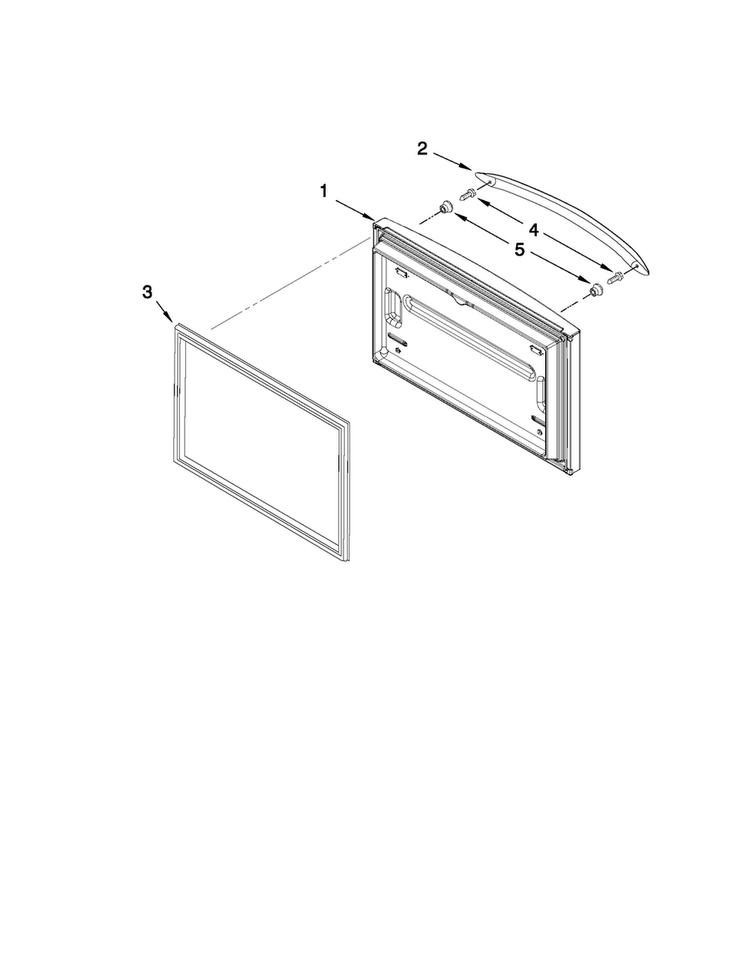 Freezer Door Parts Diagram and Parts List for AFF2534FES8  Amana Refrigerator