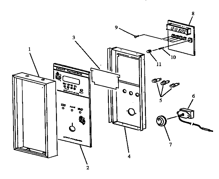 Control Panel Diagram and Parts List for RST399UL-P1132621NL  Caloric Range