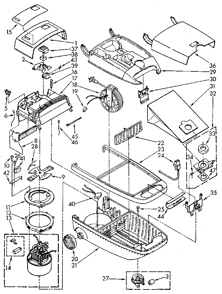 Base Assembly Diagram and Parts List for 1162145090  Kenmore Canister Vacuum