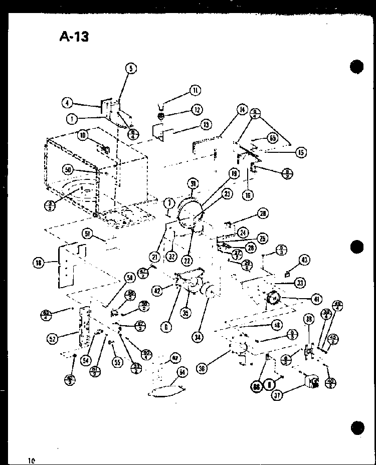 Blower/solenoid Diagram and Parts List for RMC-20C P76230-1M Amana Microwave