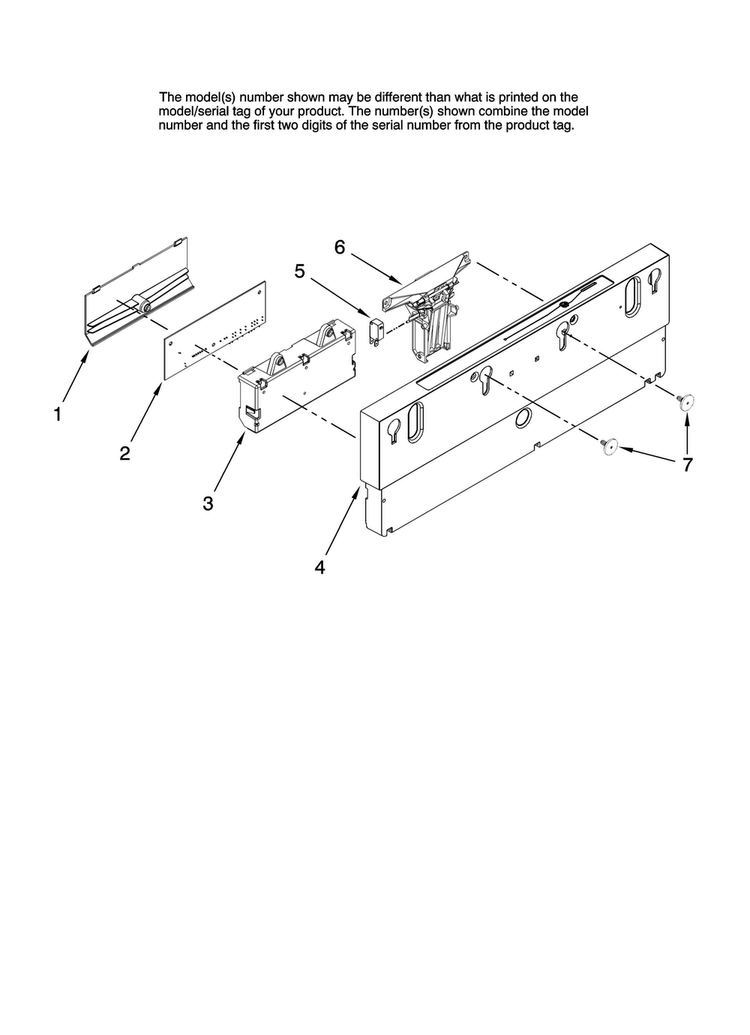 Control Panel Parts Diagram and Parts List for JDB1080AWB0  Jenn-Air Dishwasher