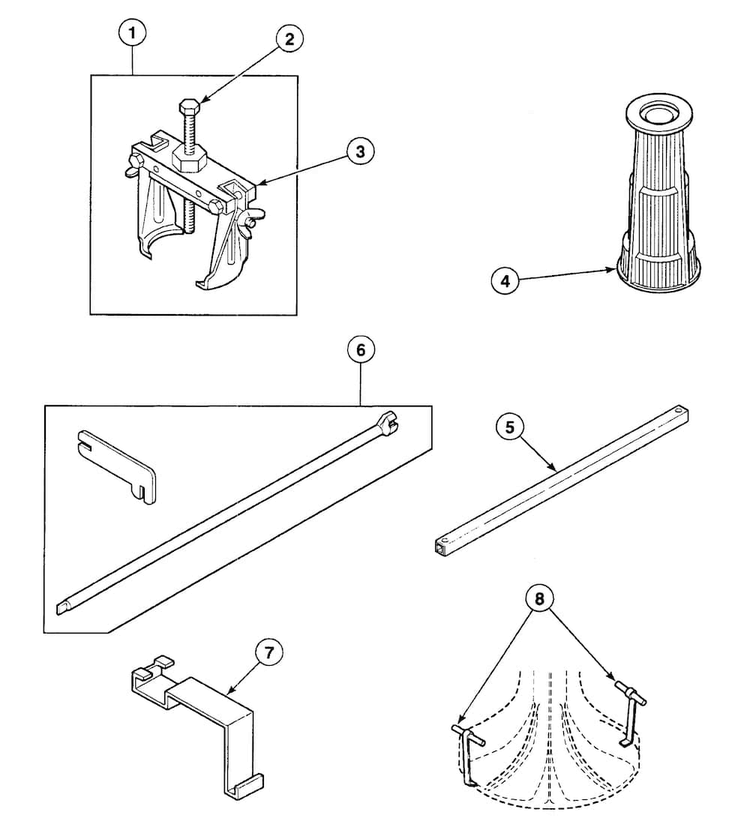 Tools 2 Diagram and Parts List for SWT421LM  Speed Queen Washer