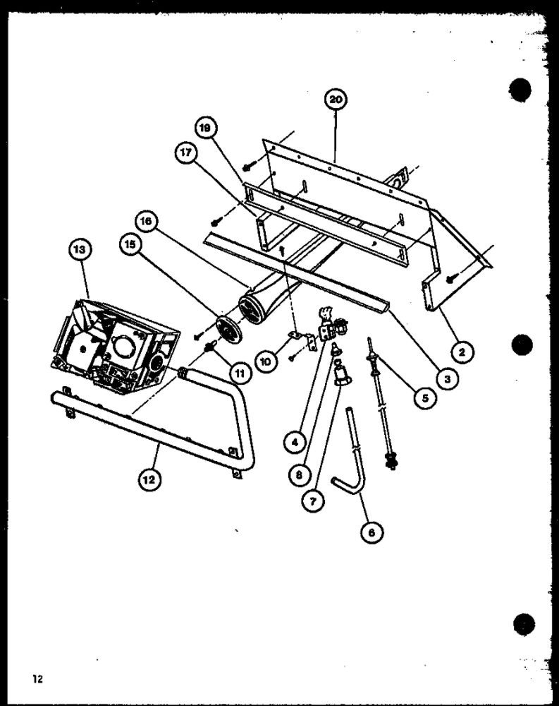 Diagram 4 Diagram and Parts List for GH1000 P9806204F Amana Furnace