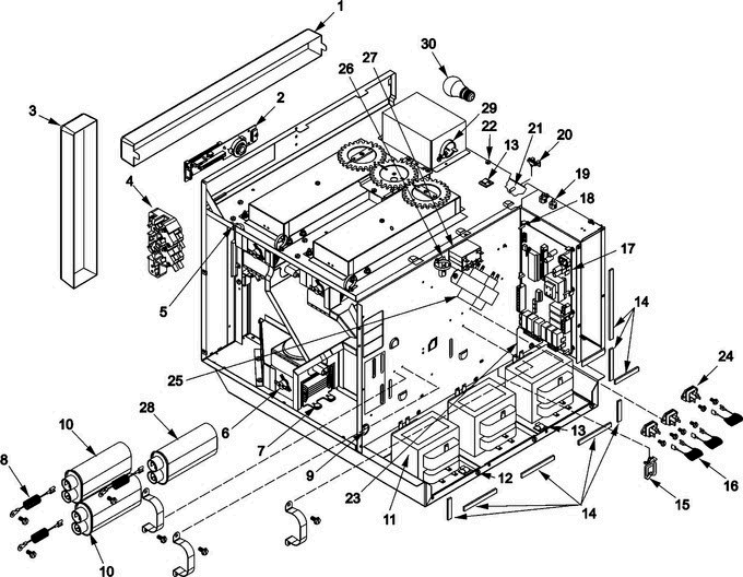 03 - Electrical Components Diagram and Parts List for RC30S2 P1332816M- Maytag Microwave