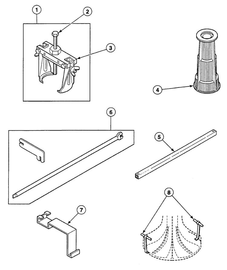 Tools 2 Diagram and Parts List for SWT2A0LN1124  Speed Queen Washer