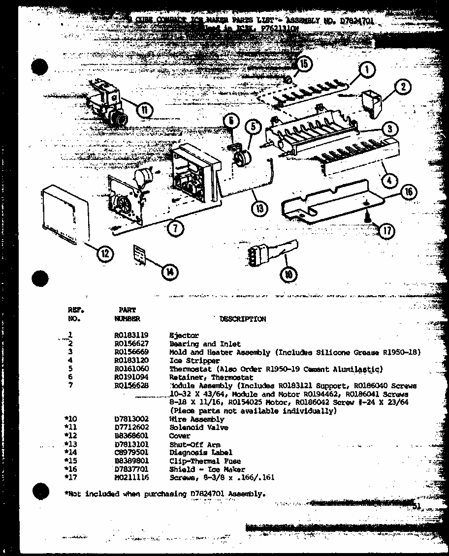 (ic3k/p7621310w) Diagram and Parts List for TLI22M-P7858524W  Amana Refrigerator