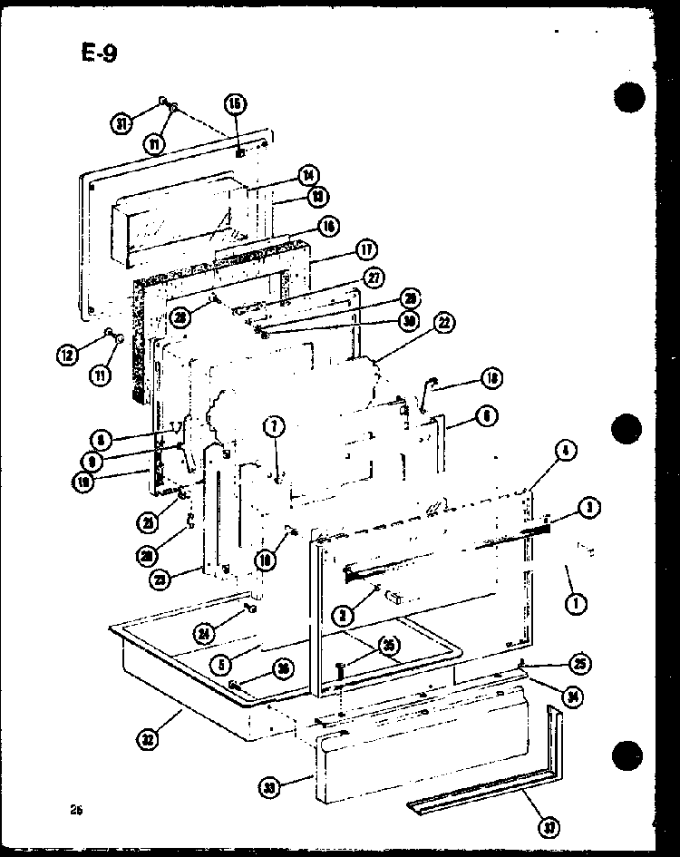 Section 7 Diagram and Parts List for RCC-6-P85318-2S  Amana Microwave