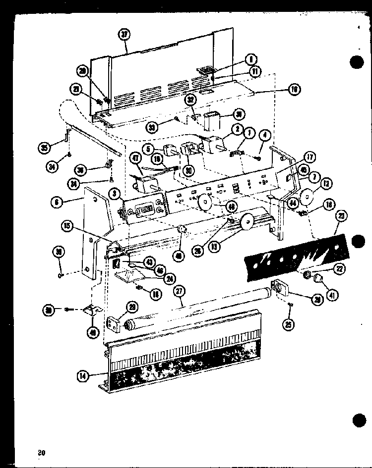 Section 7 Diagram and Parts List for AKC-4B P85123-8S Amana Cooktop