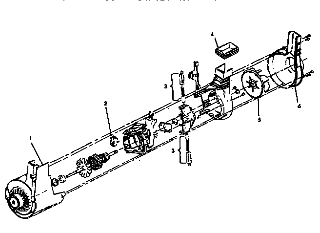 Motor Assembly Diagram and Parts List for U6335-930  Hoover Upright Vacuum