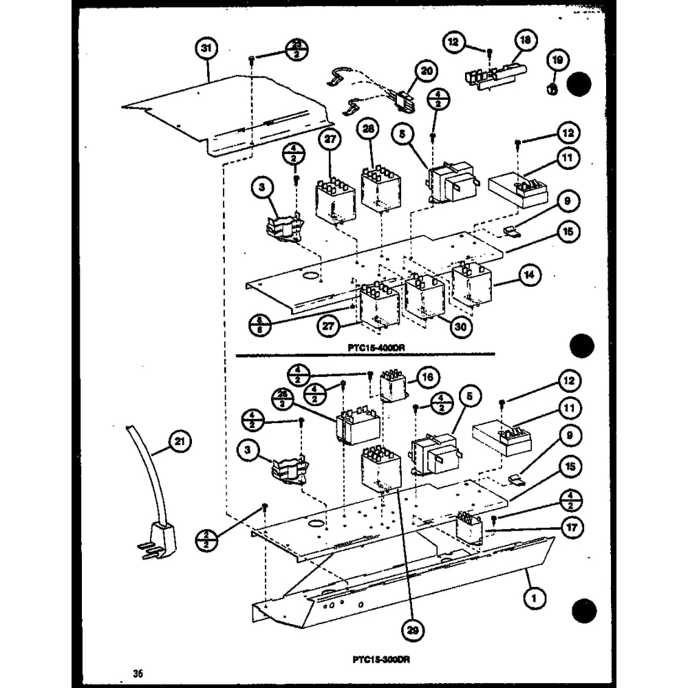 Diagram 4 Diagram and Parts List for PTC15300B P9913520R Amana Air Conditioner
