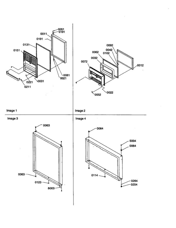 Door Assembly Diagram and Parts List for TR25V2E-P1316102WE  Amana Refrigerator