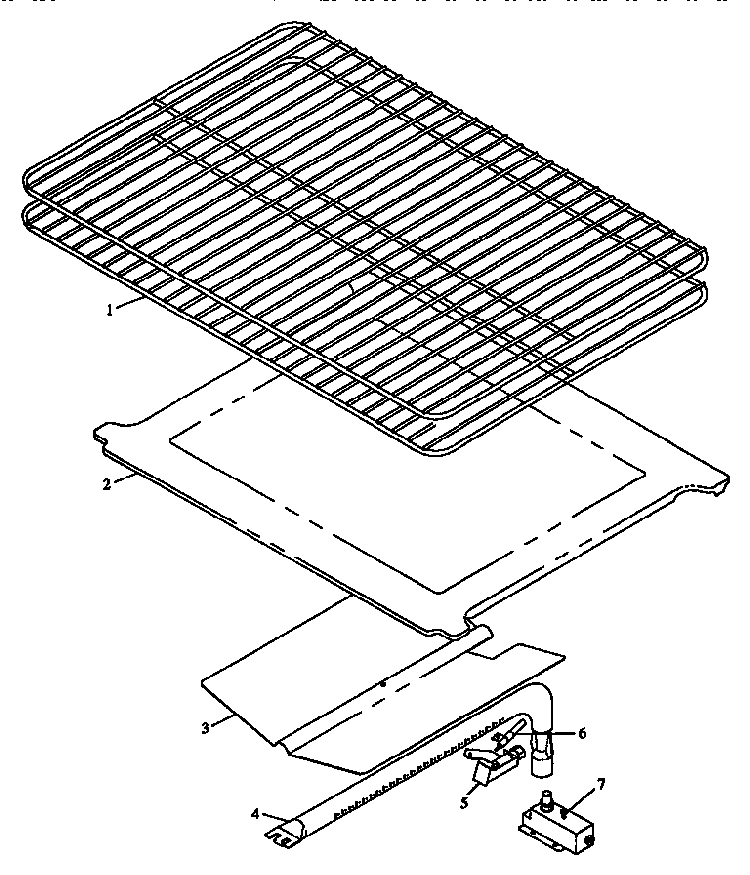 Oven Components Diagram and Parts List for RLN381UL P1142962NL Caloric Range