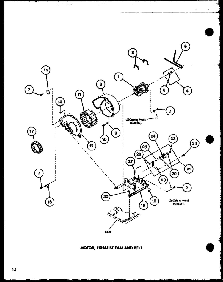 Section 2 Diagram and Parts List for LG2902 P7804817W Amana Dryer