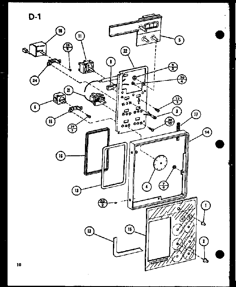 Section 14 Diagram and Parts List for RCR-700-P85727-3S  Amana Range
