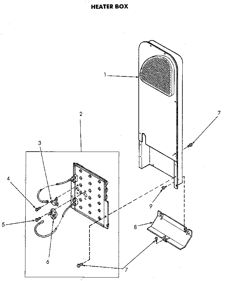 Heater Diagram and Parts List for NE6813L43838  Speed Queen Dryer