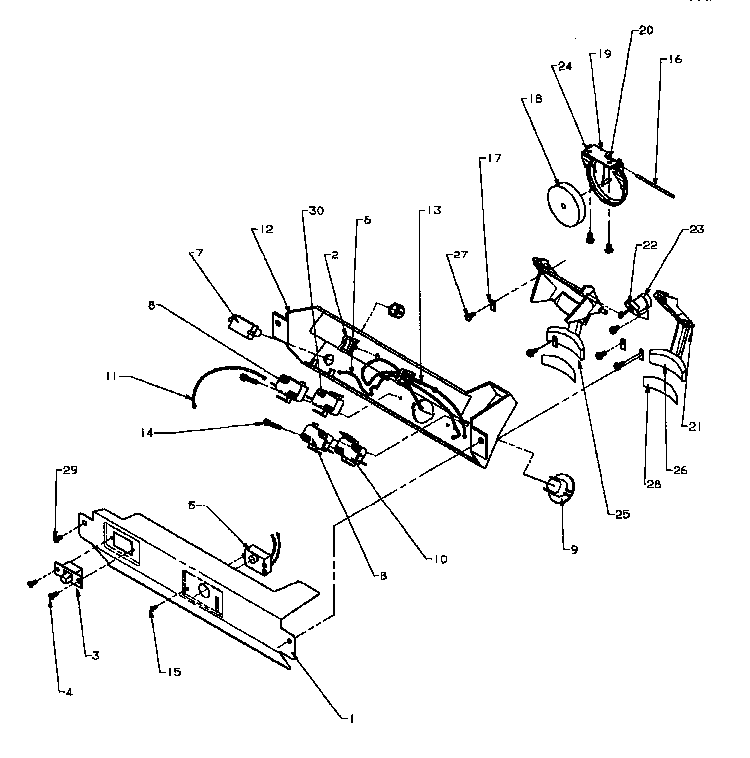 Ice And Water Cavity Diagram and Parts List for SXD20Q2W-P1162508WW  Amana Refrigerator