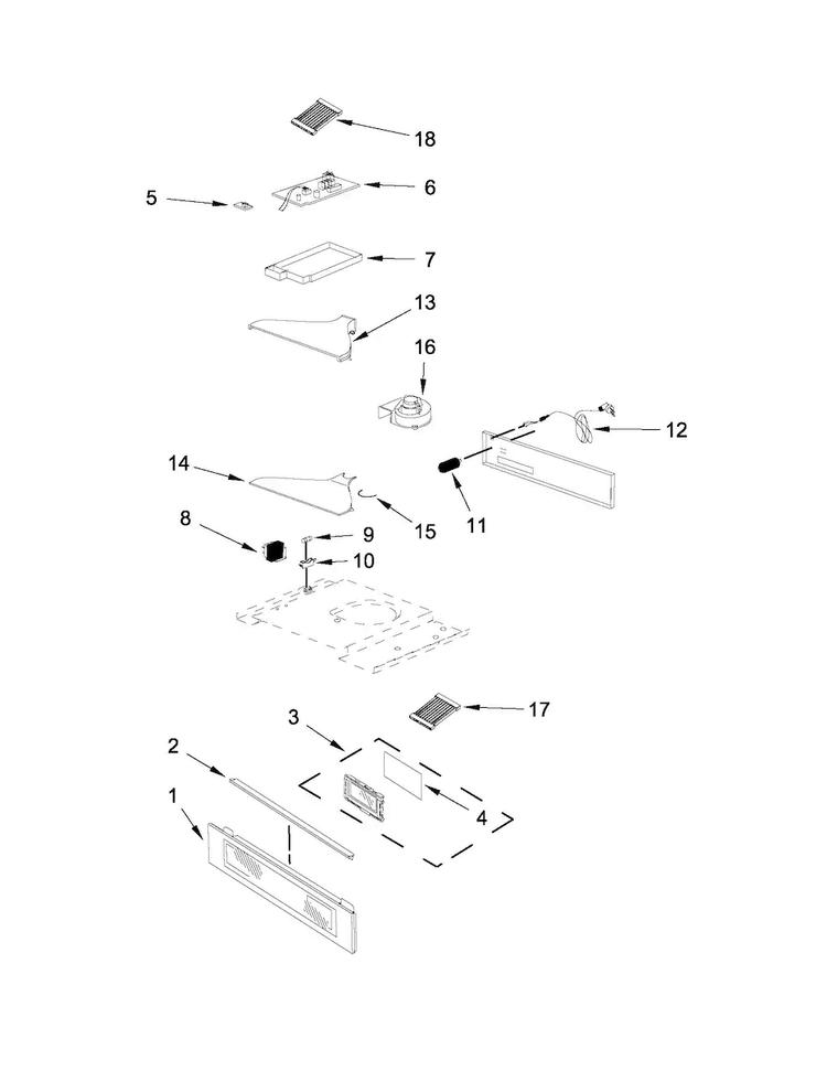 Control Panel Parts Diagram and Parts List for JBS7524BS0  Jenn-Air Wall Oven