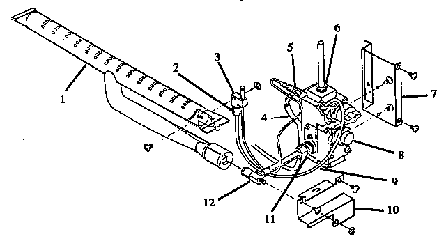 Heater Burner And Control Components Diagram and Parts List for SAK39DA ALL Amana Range