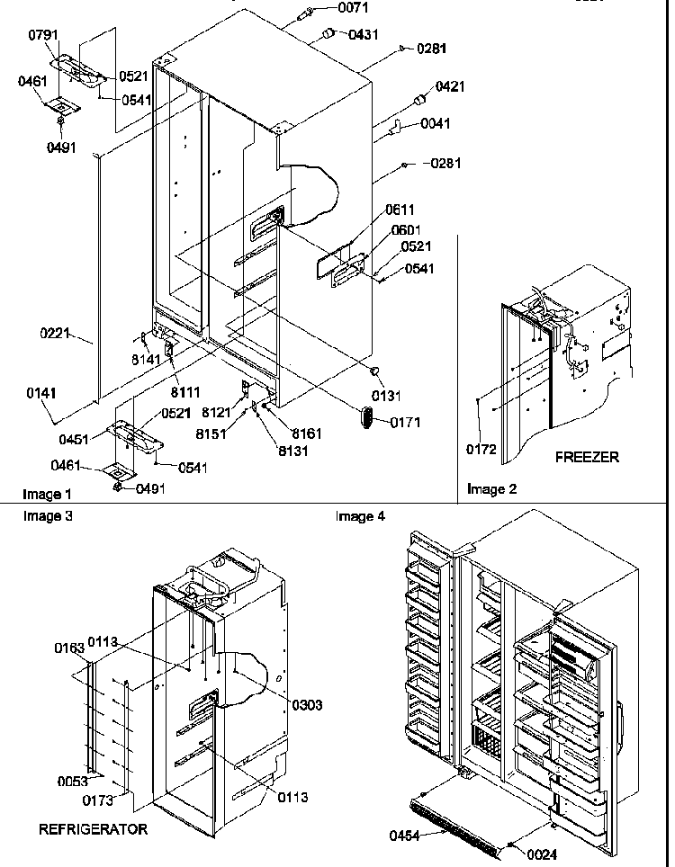 Cabinet Parts And Toe Grille Diagram and Parts List for SR20TW-P1190102WW  Amana Refrigerator