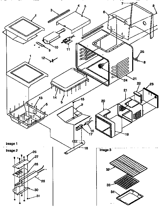 Cavity Diagram and Parts List for ARG7600L-P1141298NL  Amana Range
