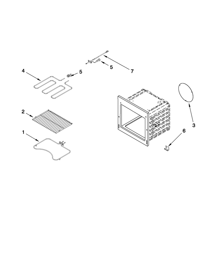 Internal Oven Parts Diagram and Parts List for MMW5530DAW21  Maytag Microwave Oven Combo