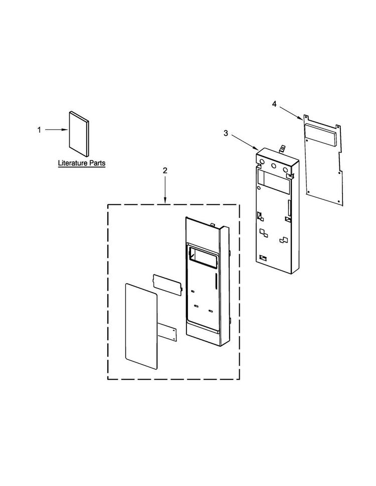 Control Panel Parts Diagram and Parts List for MMV1174DH3  Maytag Microwave