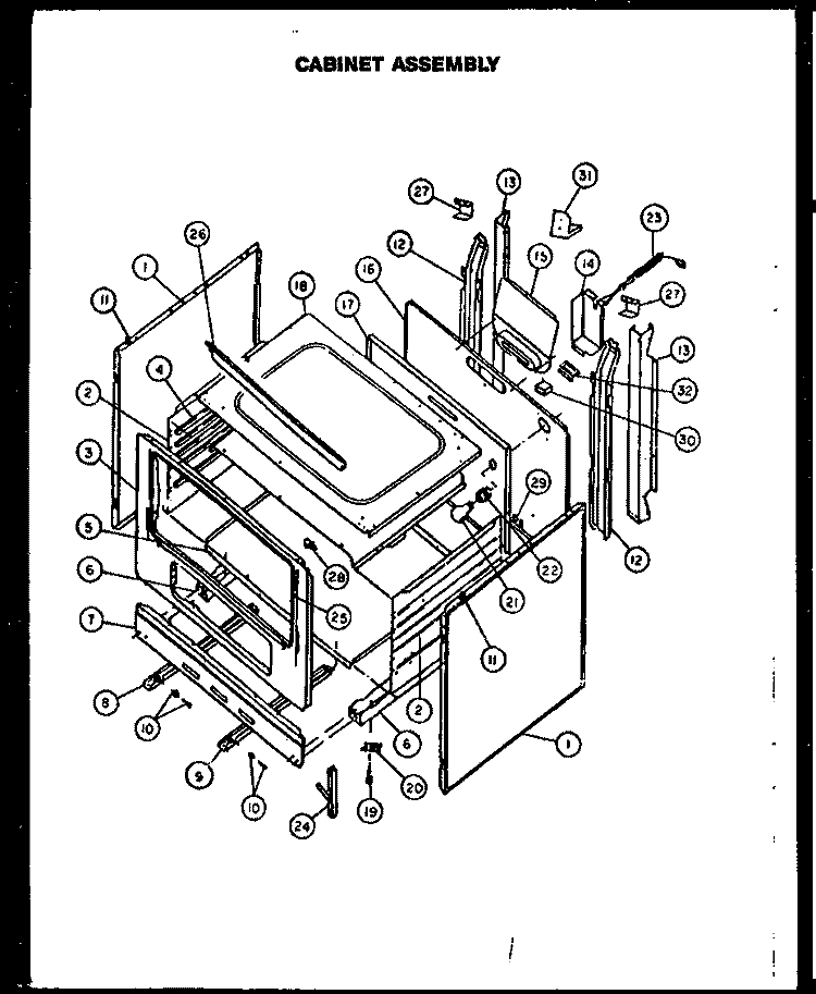 Page 1 Diagram and Parts List for RLS357-OF RLS3570OF Caloric Range