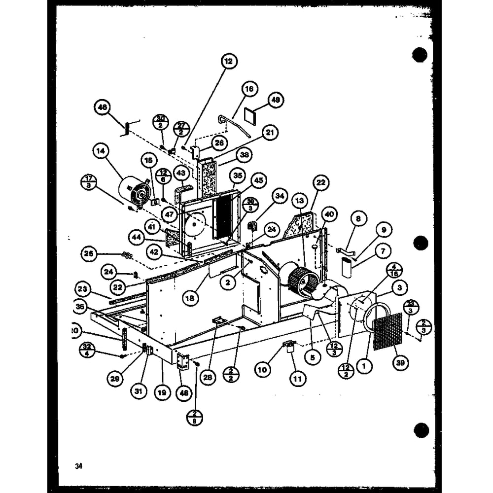 Diagram 18 Diagram and Parts List for PTRC32B1 P6924609R Amana Air Conditioner