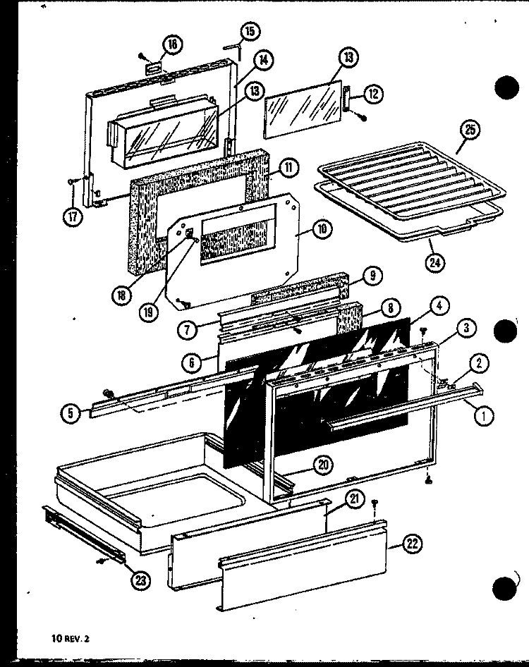 Page 4 Diagram and Parts List for AGC710 P8587804S Amana Range