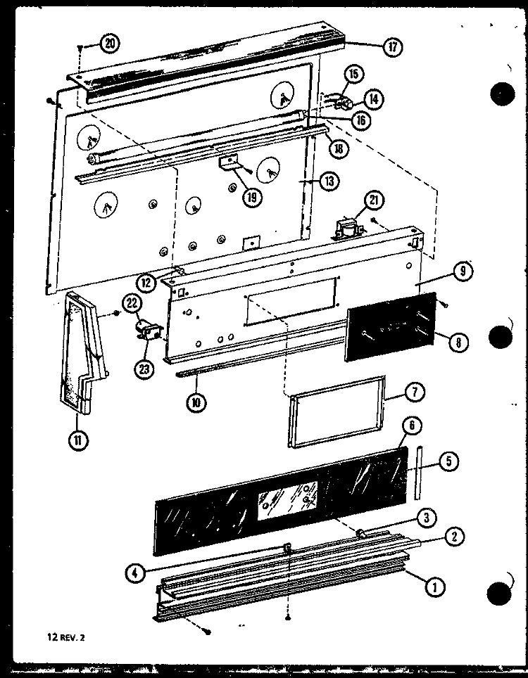 Page 5 Diagram and Parts List for AGC710 P8587804S Amana Range